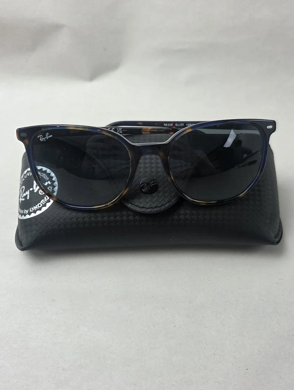Ray Ban RB2197 1356/3M Elliot Havana Blue Gradient Sunglasses 50-19-145 2N
